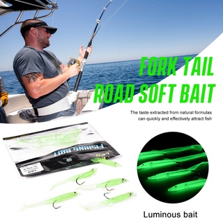 【aboveall】 silicone Small Package bionic shrimp with luminous bag lead shrimp-shaped soft bait fake bait sea fishing bait 【aboveall】