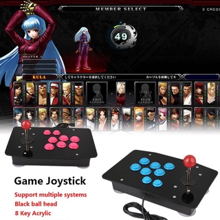 Arcade Game Controller Arcade Fighting Stick Gaming Joystick juego Rocker Notebooks alámbrico acrílico USB
