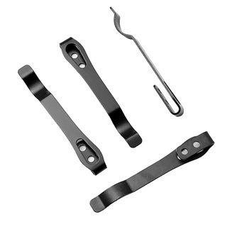 RG Outdoor Tool DIY Accessories Folding Knife Holder Steel Clip Back Fitting Clip Back Pocket Knife Steel Holder Clip (3)