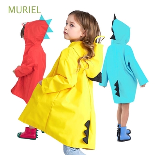 muriel impermeable chamarra a prueba de viento dinosaurio impermeable lindo kindergarten bebé niños ropa de lluvia
