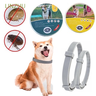 LINZHU Collar de cachorro retráctil ajustable repelente de pulgas perro gato Collar accesorios lindo impermeable perros para gato perro mascota productos Collar de pulgas (1)