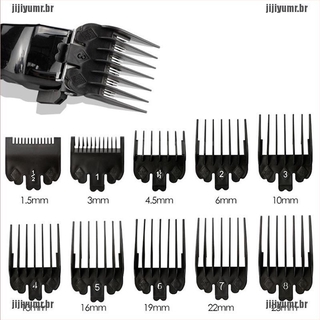 juego De 10x peines para Cortar cabello (Jiji) (1.5-25Mm)