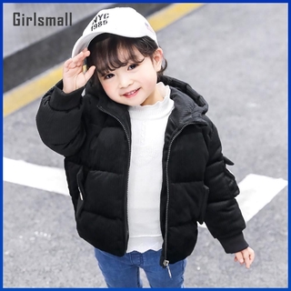 GM invierno niños caliente con capucha abrigo de algodón sonrisa flocado letras abajo prendas de abrigo-268754