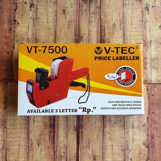 Herramienta de etiquetas de precio - etiquetadora de precios Vtec VT-7500 - herramienta de etiqueta de precio 1 línea - precio etiqueta máquina