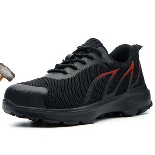 los hombres zapatos de seguridad ligero transpirable anti-aplastamiento perforado aislamiento zapatos de trabajo de los hombres zapatos de deporte al aire libre no-sli