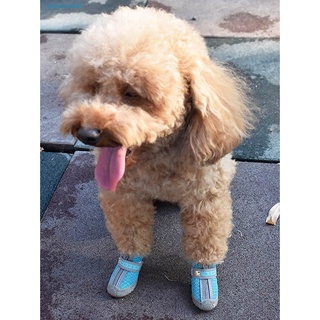 pla transpirable zapatos para mascotas/zapatos para mascotas/botas resistentes al desgaste/suministros para mascotas (7)