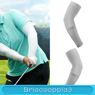 [brlacoo] funda de brazo unisex para golf al aire libre/ciclismo/refrigeramiento/protección uv solar/blanco