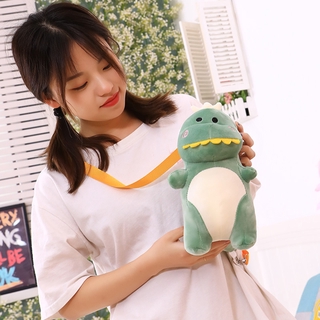 Nueva moda creativa lindo dinosaurio 3D mochila lindo Animal de dibujos animados mochila de felpa dinosaurios bolsa para niños niños niño niña regalos (4)