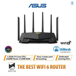 ASUS TUF Gaming AX5400 WiFi 6 Gigabit 2.4G/5G Router De Doble Banda OFDMA Repetidor Con Puerto De Juego Delicado/Amplificador De Señal De Red Multi-Malla