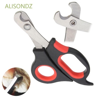 ALISONDZ - cortador de uñas de acero inoxidable práctico para gatos, conejo, perro, mascota, cortador de uñas