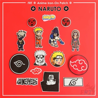 Naruto - parche de hierro de Anime 1 pieza Uzumaki Naruto/Uchiha Sasuke/Hatake Kakashi/Uchiha Itachi DIY coser sobre hierro sobre insignias parches