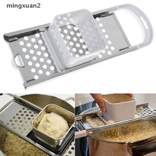 mingxuan2 máquina de pasta manual de fideos spaetzle maker de acero inoxidable cuchillas de bola de masa fabricante mx