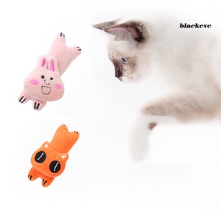 BL-Chew juguete de dibujos animados diseño de animales resistentes a la picadura de felpa mascota Molar gatito Catnip juguete para gatos