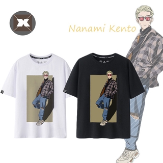 JUJUTSU KAISEN Nanami Kento camiseta Cosplay manga corta Tops Unisex Casual camisetas pareja camisa más el tamaño (1)