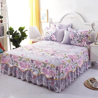 Warm Flowers individual/Queen/King Size sábana cama falda colcha