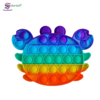 Gran tamaño Push Pop It juego Fidget juguete de silicona arco iris tablero de ajedrez burbuja Popper Figet juguetes sensoriales alivio del estrés regalos (6)