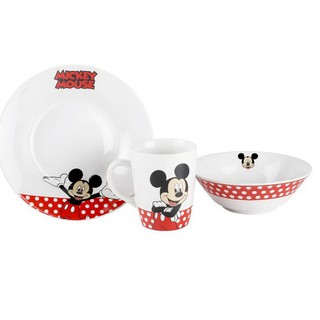 Zk9 Briliant Mickey Mouse/desayuno Set de contenido 3 piezas