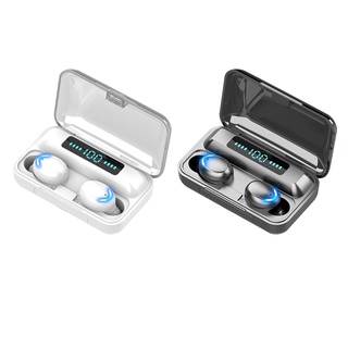 Tws auriculares para juegos con caja de carga impermeable auriculares F9-5c