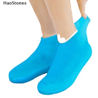 Haostones reutilizable impermeable zapato cubierta Unisex zapatos Protector antideslizante lluvia bota cubierta MY