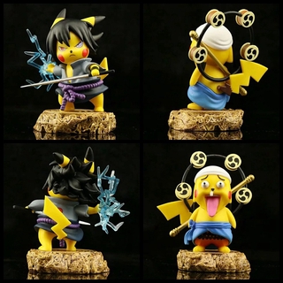 pokemon thor enel uchiha sasuke cos pikachu q version muñeca modelo de pvc figura juguetes