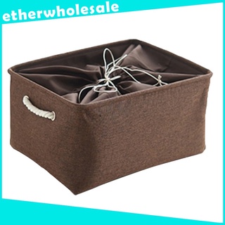 [✔️etherwholesale✔️] Under Shelf Storage Bag Cotton Kids Toys Bin Box Storage Basket Box Grey