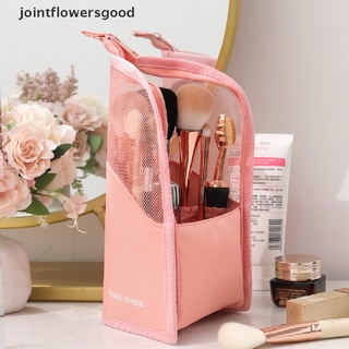 Jffg-Bolsa De Maquillaje Con Cremallera Transparente Para Mujer , Organizador De Brochas