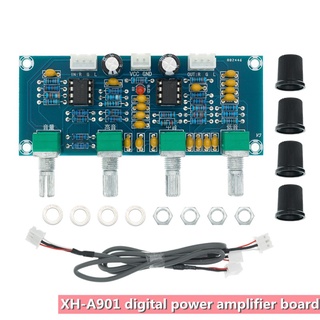 xh-a901 ne5532 - preamplificador de placa de tono con ajuste de volumen agudo bajo preamplificador controlador de tono para placa amplificadora