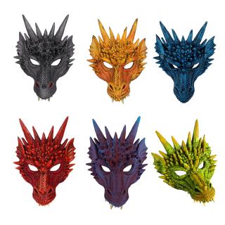 dragon cosplay máscaras disfraz de dinosaurio disfraz purim halloween cosplay prop carnaval fiesta dragón látex máscara
