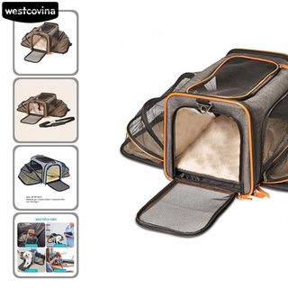 Westcovina Lightweight Dog Carrier Puppy Carrier with Detachable Strap Breathable for Travel