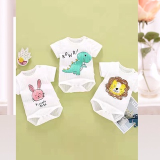Newborn Infant Clothes Short Sleeve Bodysuit Jumpsuit One Piece Breathable Outfit For Baby