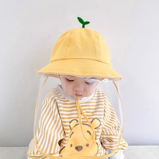 [Listo Stock] Sombrero De Bebé Primavera Otoño Verano Protector Facial Cubierta Anti-Epidemic Niños Niñas @ -