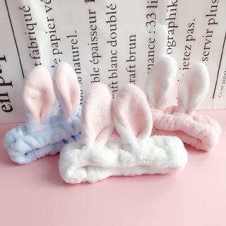 coreano lindo conejo oreja diadema lavado mascarilla facial aro de pelo tridimensional banda de pelo maquillaje accesorios para el cabello