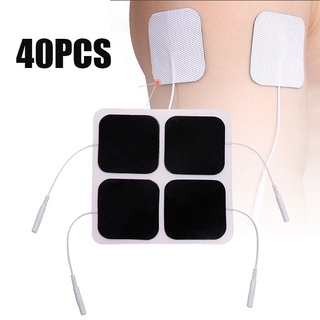 40 almohadillas de electrodos de repuesto para máquinas de terapia, 5x5 cm ☆gogohomemall