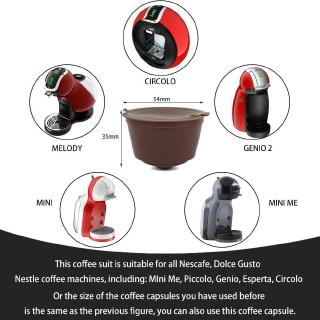 1 Paquete De Cápsulas De Café Reutilizables Dolce Gusto De Plástico Recargables Compatibles Nescafe Filtro (5)