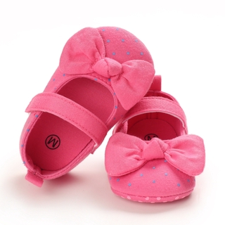 Zapatos de bebé niña encantadora Bowknot antideslizante zapatillas de deporte suela suave zapatos de niño 0-18 meses (5)