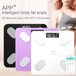 bluetooth escala de grasa corporal digital baño escala analizador de composición corporal imc peso corporal grasa corporal y más