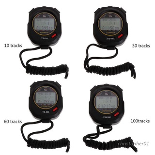Chr. cronómetro Digital profesional de mano Sport Running Training cronografo temporizador