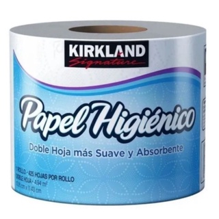 Rollo de papel higiénico kirkland signature 425 hojas dobles grandes resistente suave y absorbente calidad premium (1)