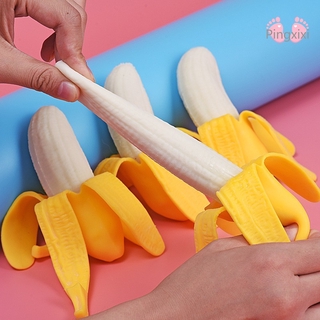 Pingxixi 1pc Squeeze Banana juguete alivio del estrés bola de estrés sensorial Fidget juguete exprimido complicado juguetes blandos para niños y adultos