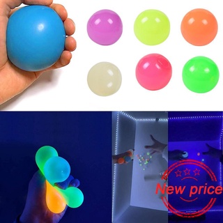Bola pegajosa luminosa mejorada para ventilar bola pared de de succión/juguete/pelota E1O0