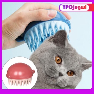 cepillo limpiador de baño para gatos y perros para aseo de mascotas de silicona suave para lavar, masajear pelo largo y corto, limpieza de mascotas mascotas
