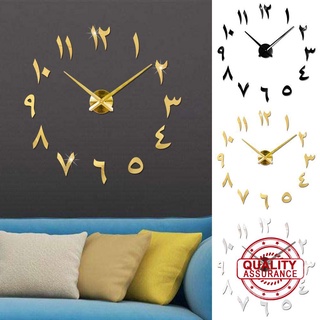 3d grande reloj de pared espejo pegatina grande reloj pegatina diy regalo hogar decoración única e5g2