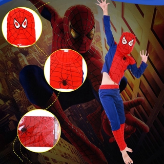 cod superhéroe tema halloween niños es ropa de día spiderman batman superman veneno zorro cosplay disfraz máscara capa papel cos regalo (5)