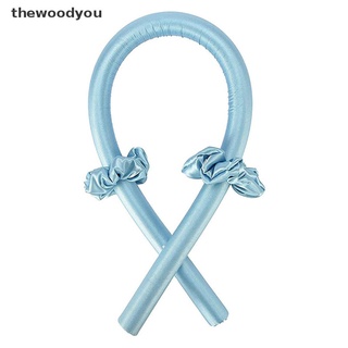 [thewoodyou] Heatless Curling Rod Headbands Hair Roller Silk Curling Ribbon Silk Curling . (6)