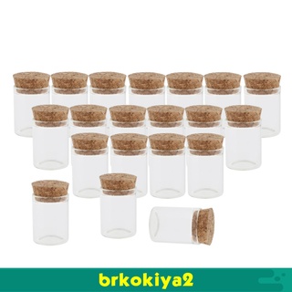[BRKOKIYA2] 20 Pack Small Glass Bottles with Cork Stopper, Glass Test Tubes2.9cm/1.14\'\'