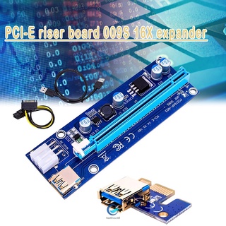 PCI-E Riser 009S 16X Extensor USB 3.0 Tarjeta Gráfica Dedicada PCIE Extensión Cable Adaptador De