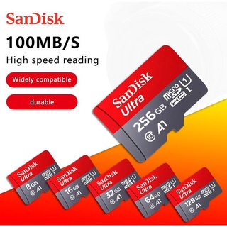 Sandisk Tarjeta De Memoria Micro SD De 512GB/256GB/128GB/64GB/32GB/16GB Clase 10 UHS-1 flash Microsd A1 TF / (1)