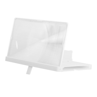 [mee12] Amplificador De pantalla 3D De pantalla De Celular con Lupa (blanco)