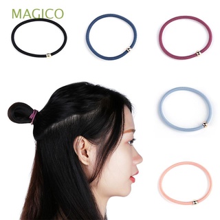 MAGICO Mujeres Ponytail Holder Tocado Accesorios para el cabello Banda elastica cabello Basic Lady corbata Balon de oro Colorido Bandas de goma/Multicolor