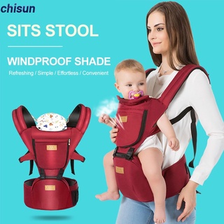 Seguro Bebé Cuatro Estaciones Portador Transpirable Cintura Taburete Multifuncional Universal Espalda A Prueba De Polvo Viento chisun